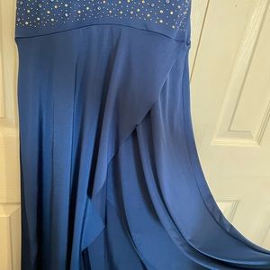 Prom, Special Occasion- Long fish tail formal stretch laser cut dress